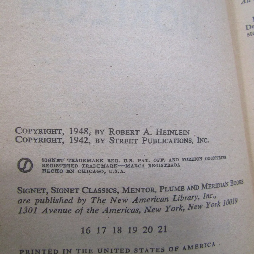 Robert A. Heinlein Beyond This Horizon Book Paperback Multicolor Vintage Sci-Fi